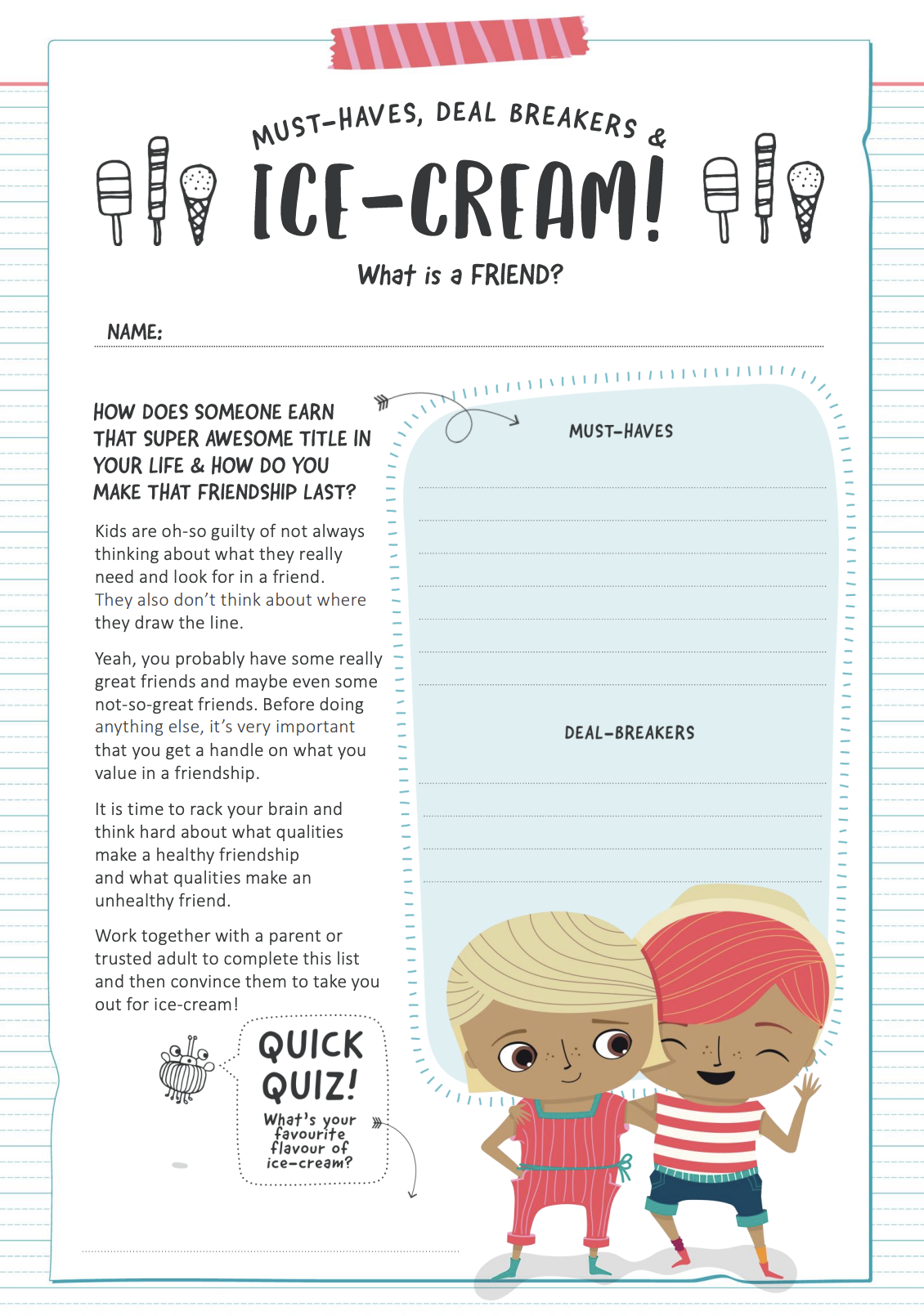 Must-Haves in Friendship UR Strong