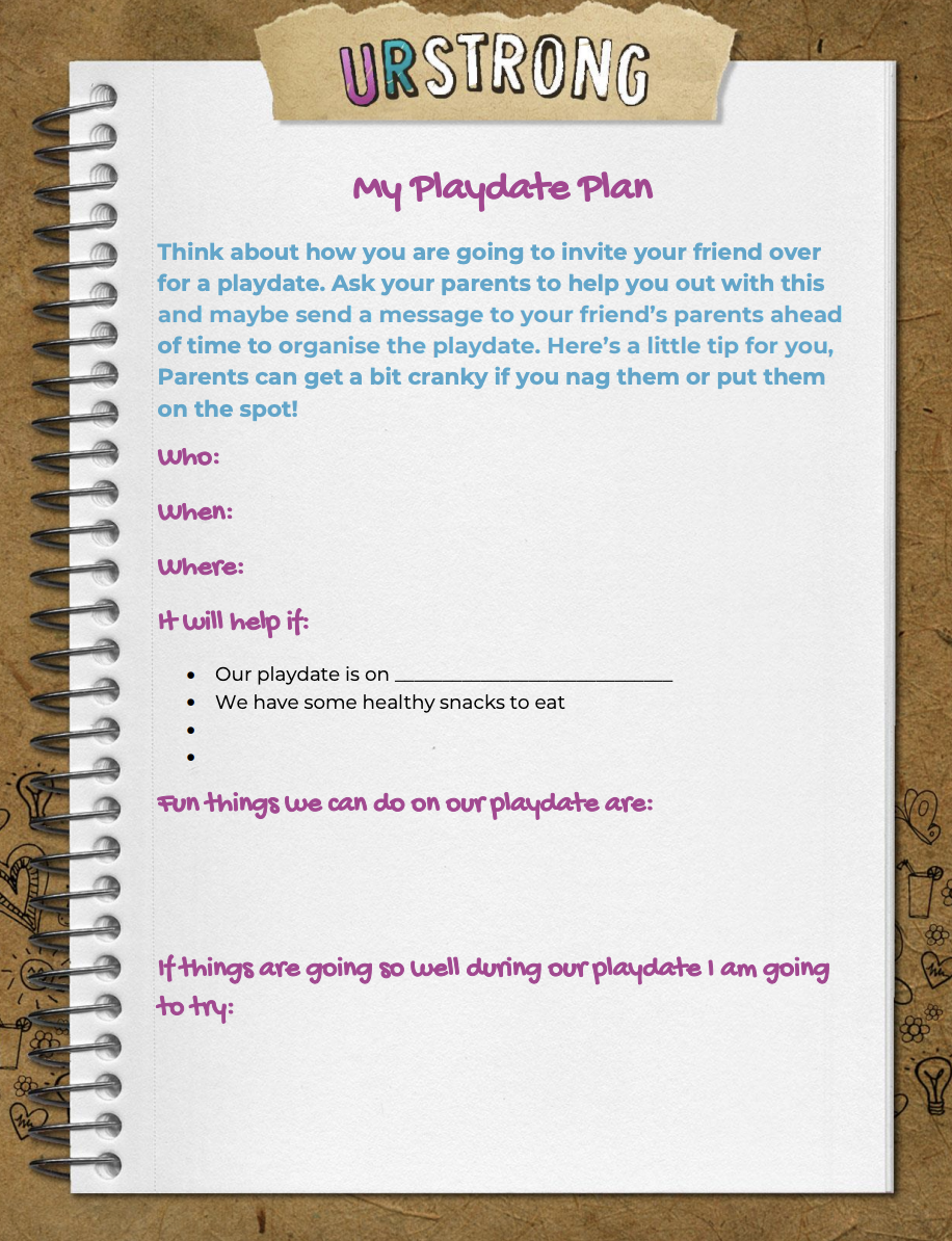 Playdate Plan Page 2